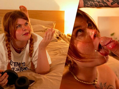 Leie, Blasen, Besamung, Hd, Piercing, Muschi, Rotschopf, Schlampe