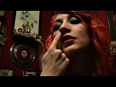 redhead nose picking booger queen