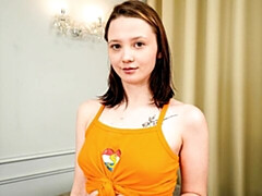 18 jahre, Leie, Fingern, Masturbation, Natürlichen titten, Solo, Entkleiden, Titten