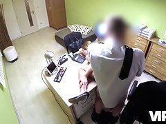 Young and horny Czech teen Nata fucks for cash in public after casting interview