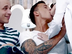 Anal, Rubia, Mamada, Lencería, Natural, Coño, Tatuaje, Trio