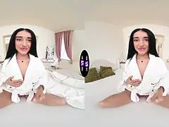 Spa hoe ara mix thumbs her Wet Pussy after steamy douche - teenmegaworld