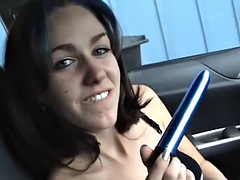 Любители, Красотки, Брюнетки, В машине, Парочка, Подружка, Мастурбация, От первого лица