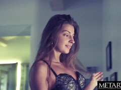 Braunhaarige, Fingern, Hd, Lecken, Nippel, Russisch, Dürr, Solo