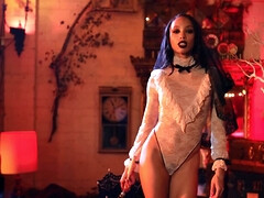 黒人, オナニー, 一人, ティーン, オッパイの