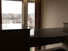 Luna Gaat POV PORN - sexy euro blonde in mask and sexy stockings plays with her toy solo