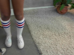 Leie, Arsch, Grosser arsch, Schwarz, Schwarz, Freundin, Rasiert, Hintern versohlen