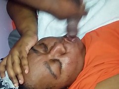 Noire, Tir de sperme, Noir ébène, Masturbation