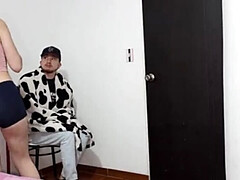 Laura in Sexy Pajamas Fucks Her Guest Hard - Doggystyle & Cowgirl Action!