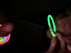 Cute brunette Kendall Karson handjob big dick POV