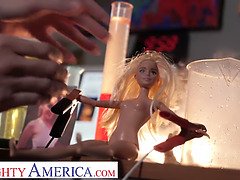 デカ尻, デカチン, ブロンド, フェラチオ, Hd, 自然山雀, 叫ぶ, オッパイの