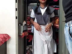 Brutal, Tromperie, En levrette, Indienne, Étudiant, Suçant, Adolescente, Épouse