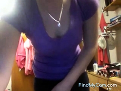 Enthousiasteling, Bruinharig, Masturbatie, Alleen, Tiener, Webcamera