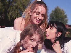 お尻, デカ尻, フェラチオ, 茶髪の, イく瞬間, バック, Hd, オッパイの