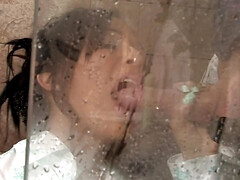 浴室, デカパイ, 茶髪の, 口内発射, 淫乱熟女, オフィス, ストッキング, オッパイの