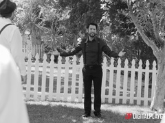 Grote mammen, Bruinharig, Buiten, Klein, Kut duiken, Realiteit, Tatoeage, Tieten likken