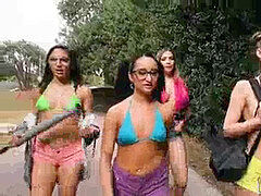 Collège université, Groupe, Adolescente