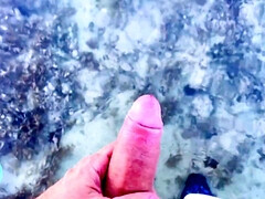 Big Black Tits - ebony babe enjoys outdoor interracial at the beach