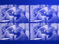 Hinterzimmer, Blasen, Schwanz, Schmutzig, Handjob, Hd, Büro, Rau