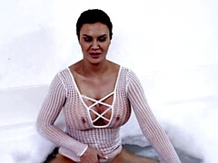 デカパイ, 茶髪の, 女, フェティッシュ, Hd, 淫乱熟女, 一人