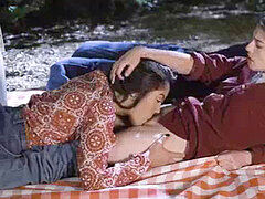 Asiático, Peludo, Besar, Lesbiana, Lamidas, Al aire libre, Adolescente