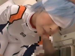 顔射, フェティッシュ, 指いじり, 手コキする, 日本人, ストッキング, 三人, おもちゃ