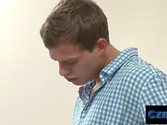 Czechxxx - the blonde audition agent needs to witness this gassy guy perform