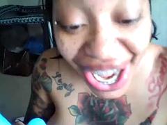 素人, デカパイ, 黒人, フェラチオ, 黒人, オッパイの