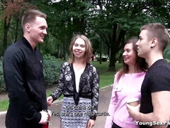 Sperma shot, Schattig, Vriendin, Groep, Natuurlijke tieten, Rijden, Geschoren, Slet