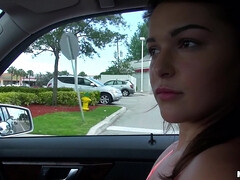 Leie, Blasen, Auto, Hundestellung, Im freien, Realität, Rasiert, Tätowierung