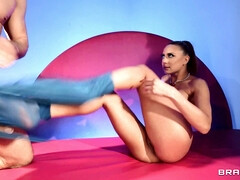 お尻, 美女, フェラチオ, ダブル開発, なめる, オイル, ポルノスター, オマンコ