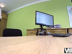 Vorstellungsgespräch, Schönheit, Braunhaarige, Milf, Mutti, Muschi, Stiefmutter, Jungendliche (18+)