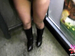 アナル, お尻, 茶髪の, 気狂い, ドイツ人, 淫乱熟女, アウトドア, オッパイの