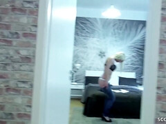 Blond, Diep in de keel, Lul, Duits, Ondergoed, Geld, Openbaar, Kousen