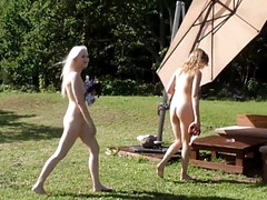 18, ブロンド, 指いじり, Hd, なめる, 小柄, ティーン, オッパイの
