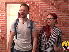 Asiatisch, Grosse titten, Lecken, Reif, Orgasmus, Muschi, Rotschopf, Flotter dreier