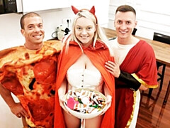 In den arsch, Grosser schwanz, Blasen, Besamung, Hundestellung, Mann mann frau