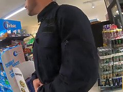 18, バック, ヨーロピアン, オフィス, ポリス, ラフ, ガリガリ, ティーン