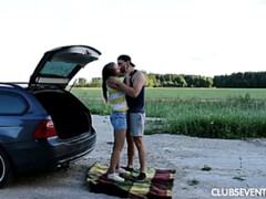 Blond, Pijpbeurt, Genootschap, Europees, Sperma in gezicht, Buiten, Openbaar, Geschoren