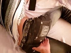 Enthousiasteling, Kont, Stel, Latijnse vrouw, Openbaar, Kut duiken, Onder de rok, Bekijker