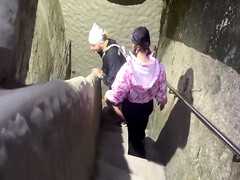 In den arsch, Arsch, Grosser schwanz, Blasen, Braunhaarige, Kehlenfick, Hd, Im freien