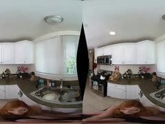 hot cougar Lauren Phillips threesome VR porn