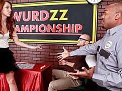 18, デカ尻, デカチン, フェラチオ, 茶髪の, バック, オフィス, オッパイの