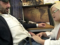 デカチン, デカパイ, ブロンド, イギリス人, お婆さん, オナニー, 熟年, 淫乱熟女