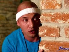 素人, 美女, フェラチオ, 茶髪の, チン, ジム, 手コキする, 剃毛