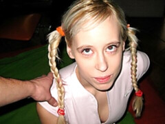 Enthousiasteling, Slaapkamer, Blond, Hondjeshouding, Flexibiel, Slipje, Mager, Tiener