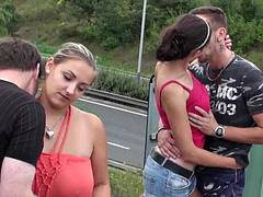 Enthousiasteling, Pijpbeurt, Groep, Hardcore, Lesbisch, Openbaar