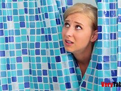 Beauté, Blonde, Sucer une bite, Plantureuse, Gorge profonde, Maman, Chatte, Criant