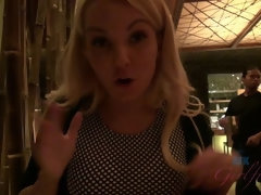 Blondine, Blasen, Freundin, Orgasmus, Zierlich, Rasiert, Dürr, Titten