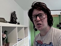 Leeds nerd sucks in POV until he cums